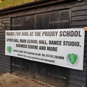 3m x 1m Priory School Recyclable Banner